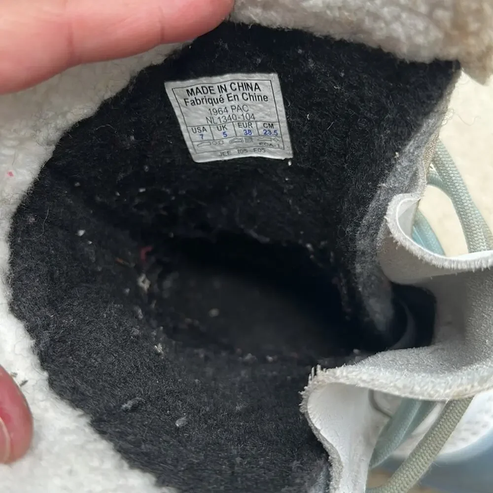 Sorel: White and Blue Waterproof Winter Boots